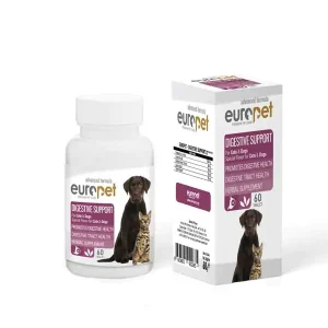 قرص دستگاه گوارش سگ و گربه یوروپت مدل DIGESTIVE SUPPORT بسته 60 عددی
